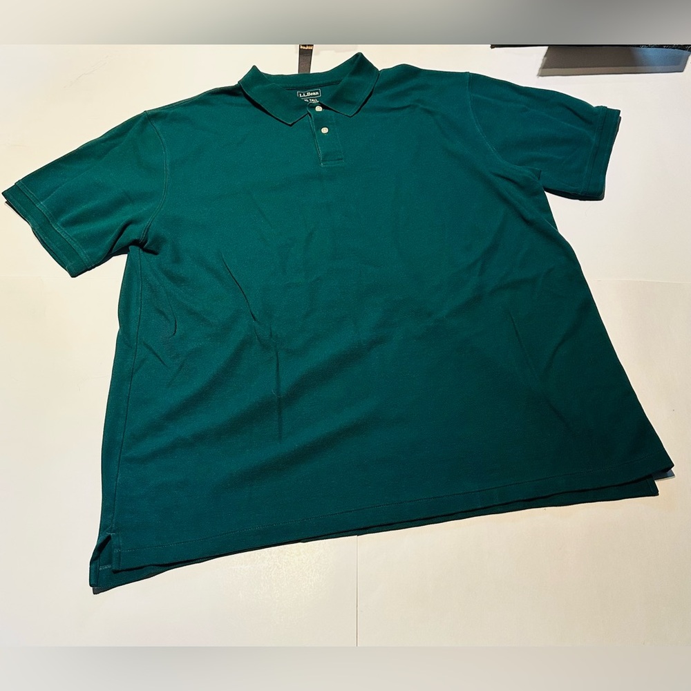 L.L. Bean Men's Premium Double L® Polo, Banded Short-Sleeve Without Pocket